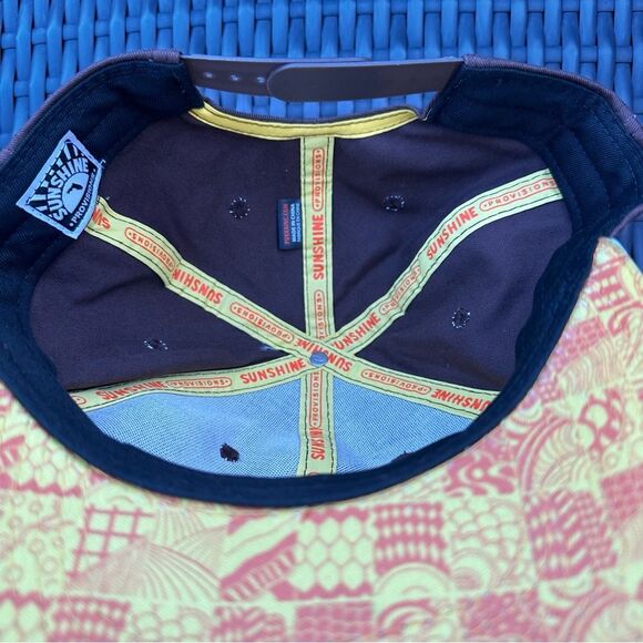NWOT Sunshine Provisions Brown & Tan Adjustable Flat Bill Hat baseball hat cap - Picture 3 of 3